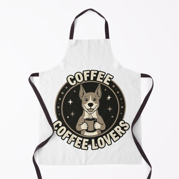 Item preview, Coffee Lovers Cute Dog Vector designed and sold by FlatInkStudio.