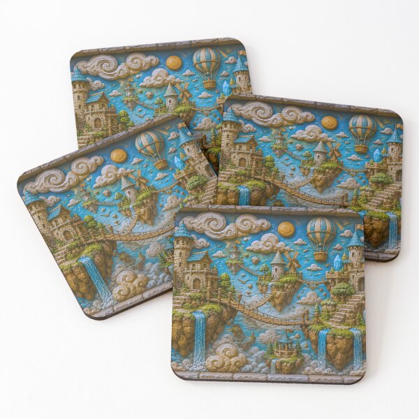 Item preview, The Floating Isles | Floating Islands Fantasy Landscape Art designed and sold by IGLCreative.