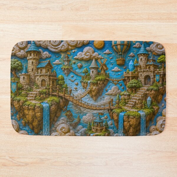 Item preview, The Floating Isles | Floating Islands Fantasy Landscape Art designed and sold by IGLCreative.
