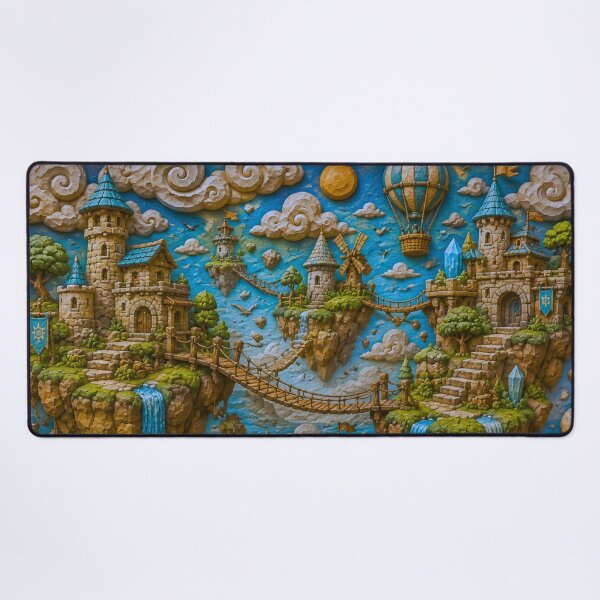 Item preview, The Floating Isles | Floating Islands Fantasy Landscape Art designed and sold by IGLCreative.