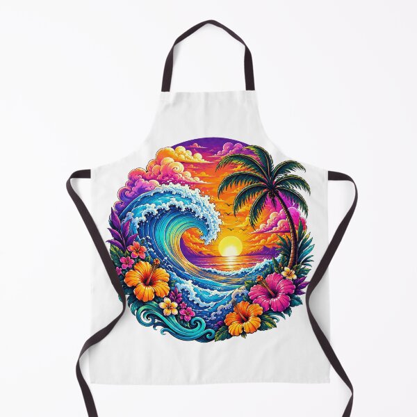 Item preview, Tropical Sunset Wave designed and sold by syotos-ai.