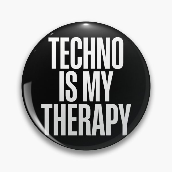 Item preview, Techno Is My Therapy Minimalist Rave Typography designed and sold by SPAZE-Typo.