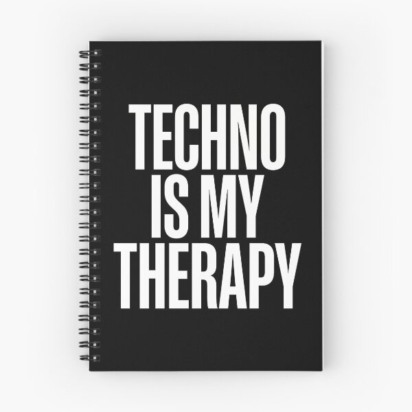 Item preview, Techno Is My Therapy Minimalist Rave Typography designed and sold by SPAZE-Typo.