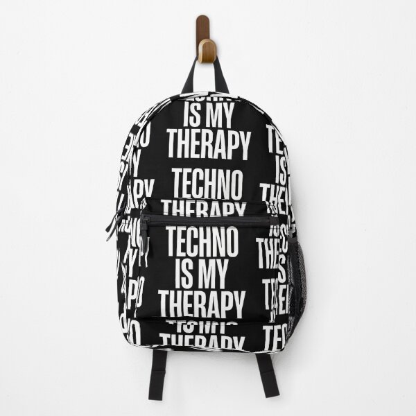 Item preview, Techno Is My Therapy Minimalist Rave Typography designed and sold by SPAZE-Typo.