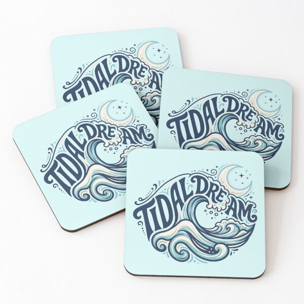 Item preview, Tidal Dream – Groovy Coastal Word Design designed and sold by Sea Gem.