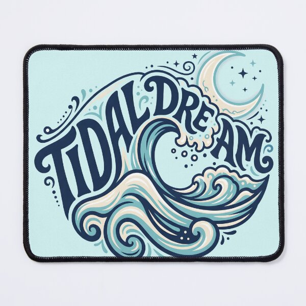 Item preview, Tidal Dream – Groovy Coastal Word Design designed and sold by Sea Gem.