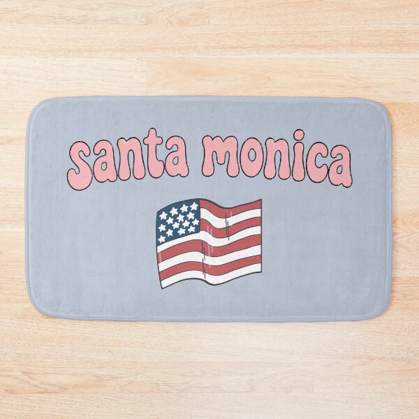 Item preview, Santa Monica California Cute Skyline Retro Beach City designed and sold by HowToCanadian.