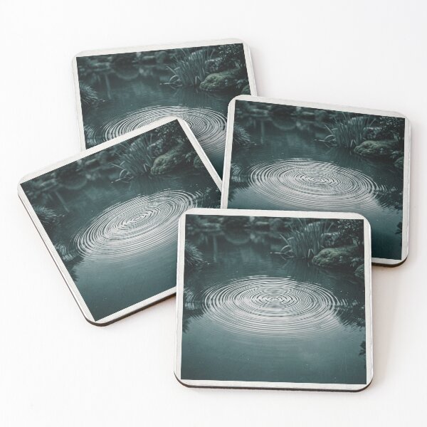 Item preview, Water Ripples | Japanese Wabi-Sabi Art | Zen Nature Minimalist Print designed and sold by KUZU-NOHA.