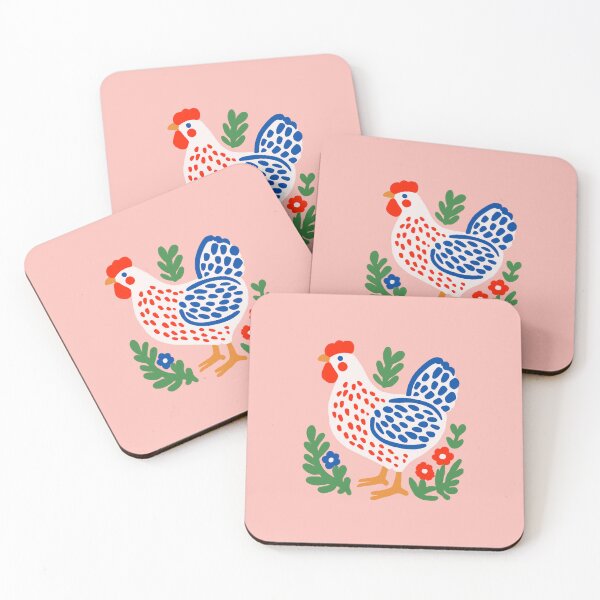 Item preview, Cute Chicken Cottage Nordic Folk Illustration designed and sold by soheedesigns.