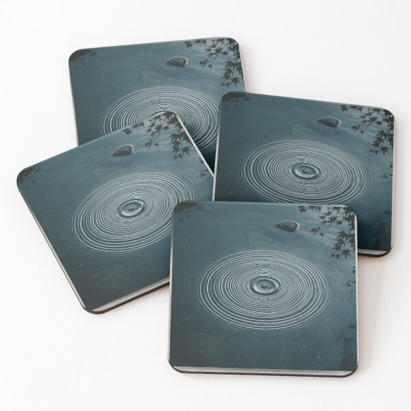 Item preview, Water Ripples | Japanese Wabi-Sabi Art | Zen Nature Minimalist Print designed and sold by KUZU-NOHA.