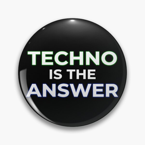 Item preview, Techno Is The Answer Underground Rave EDM designed and sold by SPAZE-Typo.