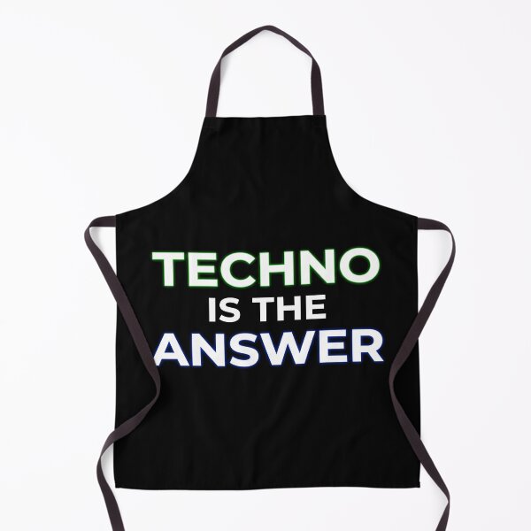 Item preview, Techno Is The Answer Underground Rave EDM designed and sold by SPAZE-Typo.