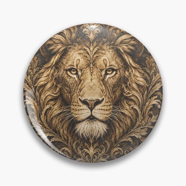 Item preview, Ornate Vintage Lion Portrait Illustration designed and sold by SRY SHOP.