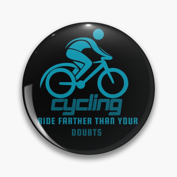 Item preview, Ride Farther Than Your Doubts Cycling Quote designed and sold by LoudVictory.