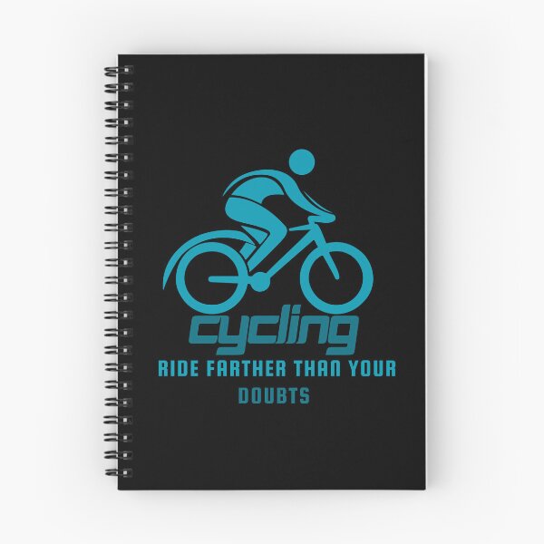 Item preview, Ride Farther Than Your Doubts Cycling Quote designed and sold by LoudVictory.