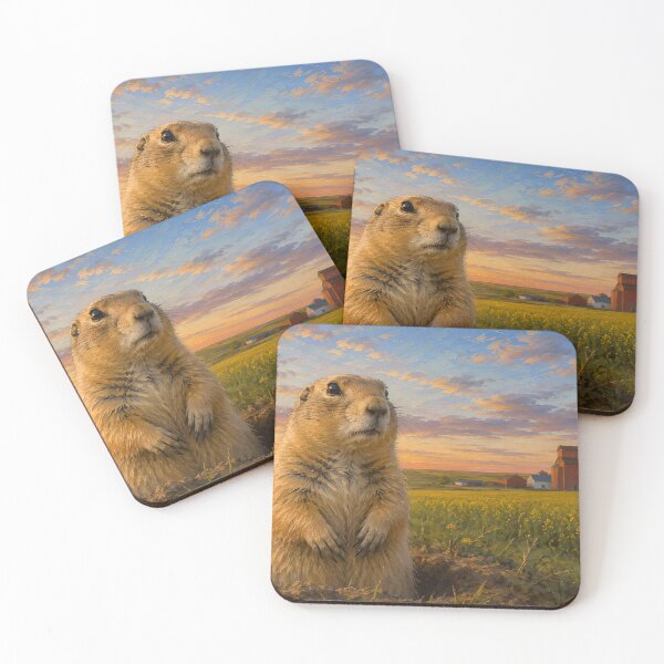 Item preview, Prairie Sentinel at Sunset designed and sold by Stubblejumper Artworks.