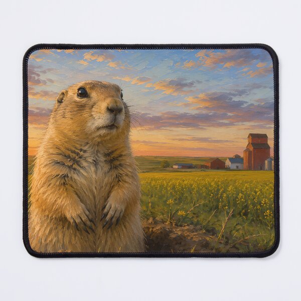 Item preview, Prairie Sentinel at Sunset designed and sold by Stubblejumper Artworks.