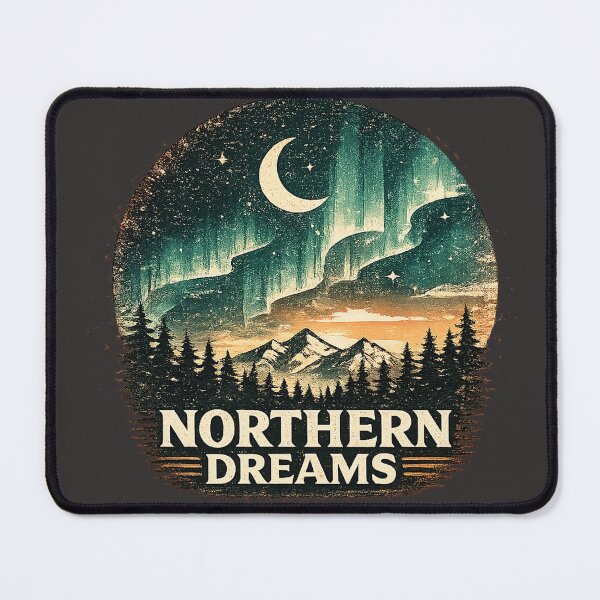 Item preview, Northern Dreams Vintage Aurora Wilderness Graphic designed and sold by JustResultsCo.