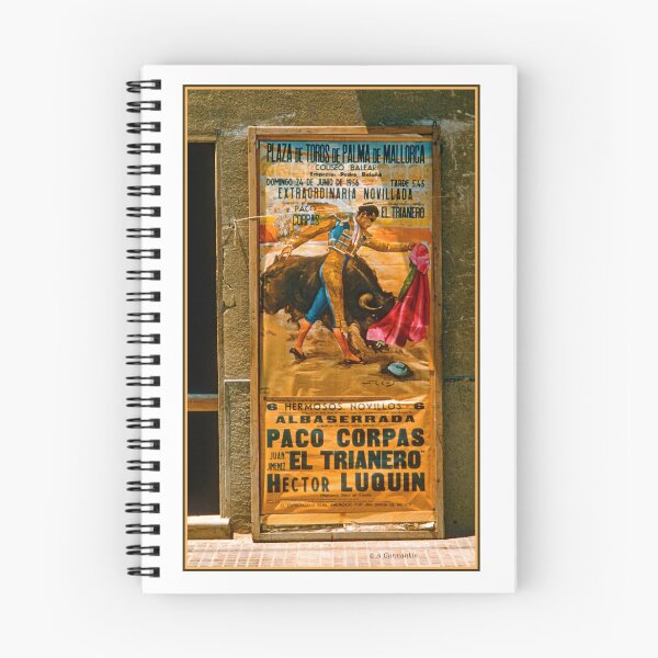 Item preview, Mallorca, Spain, June 25, 1958, Sidewalk Bullfight Advertisement Poster designed and sold by AMacGPhilly.