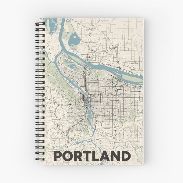 Item preview, Portland Map designed and sold by MapsNerd.