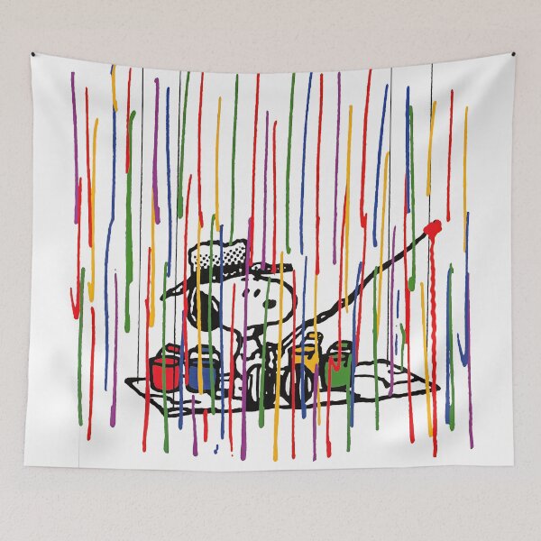 Item preview, Abstract Colorful Paint Art - Snoopy Painting designed and sold by Schulz Lightprint Studio.
