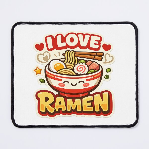 Item preview, I Love Ramen Kawaii Noodle Lover designed and sold by Gift Phrase Studio.