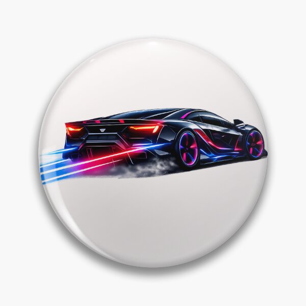 Item preview, Futuristic Neon Cyberpunk Car – Tokyo Night Drive designed and sold by miraldymelody.