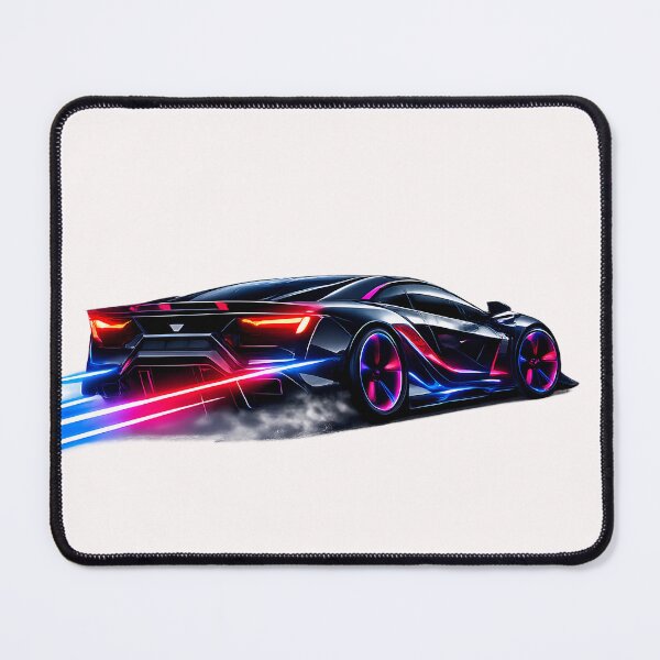Item preview, Futuristic Neon Cyberpunk Car – Tokyo Night Drive designed and sold by miraldymelody.