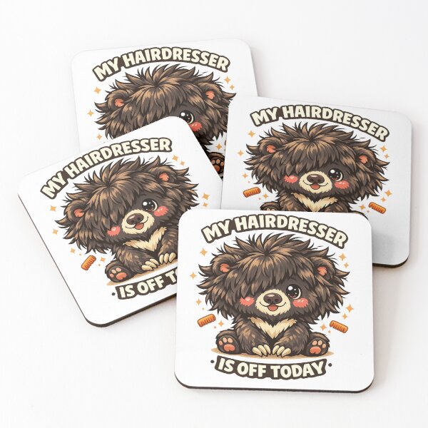 Item preview, Kawaii Sloth Bear – My Hairdresser Is Off Today | Funny Bad Hair Day Animal designed and sold by MarekoraStudio.