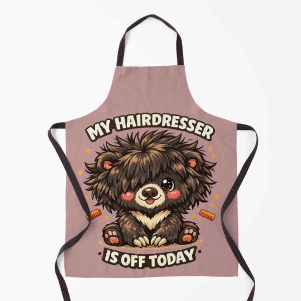 Item preview, Kawaii Sloth Bear – My Hairdresser Is Off Today | Funny Bad Hair Day Animal designed and sold by MarekoraStudio.