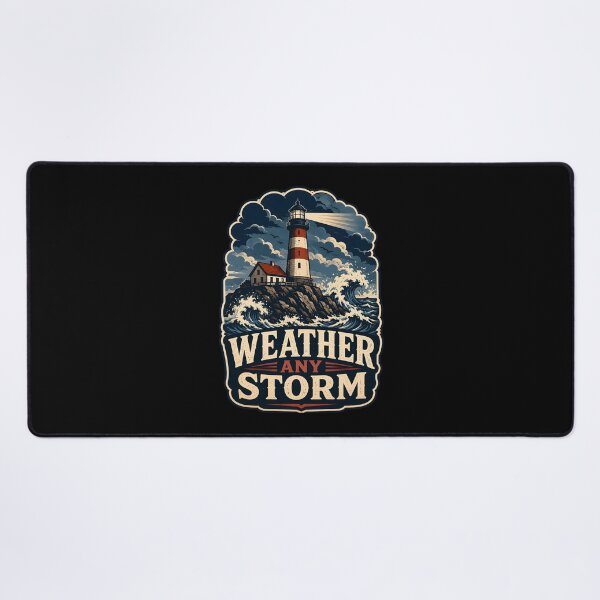 Item preview, Weather Any Storm Vintage Lighthouse designed and sold by Mr Lee.