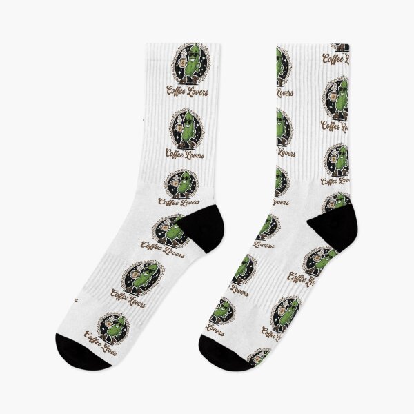 Item preview, Coffee Lovers Cool Pickle Vector designed and sold by FlatInkStudio.