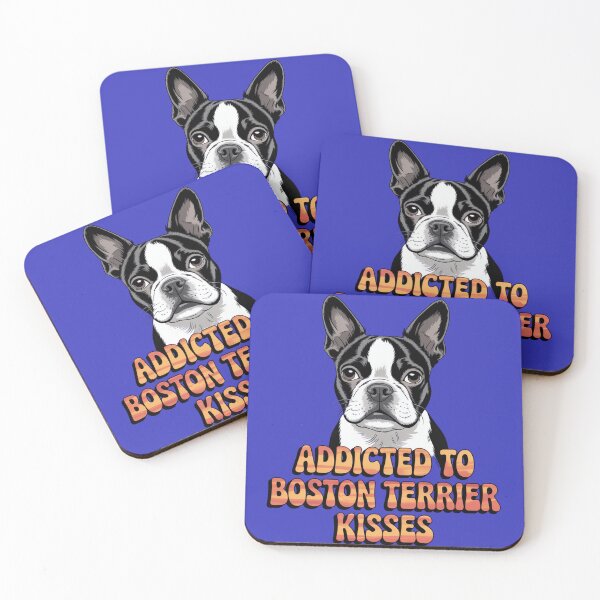 Aperçu de l'œuvre Un propriétaire de Boston Terrier accro aux bisous de son chien créée et vendue par fantasticdesign.