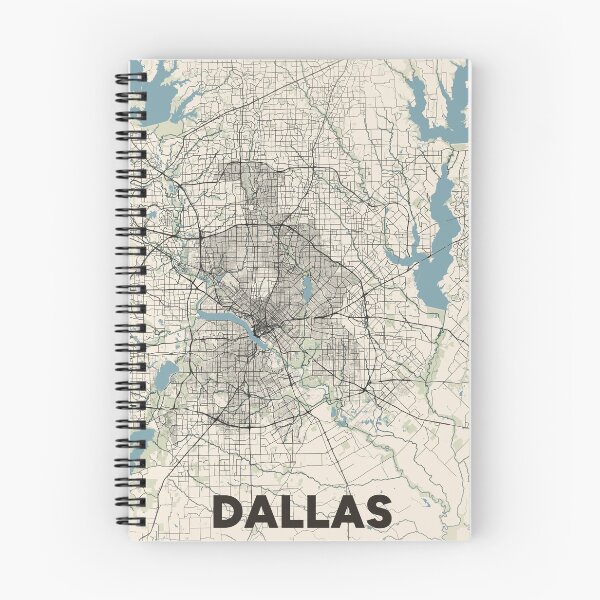 Artikelvorschau, Karte von Dallas entworfen und verkauft von MapsNerd.