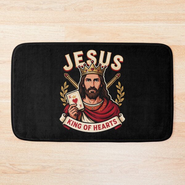 Item preview, Jesus King of Hearts Christian Religious Gift for Card Games Lover designed and sold by Redgiant87x.