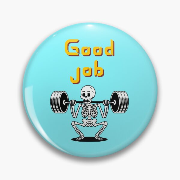 Item preview, Good Job Weightlifting Skeleton Funny Gym Workout designed and sold by creativerooney.