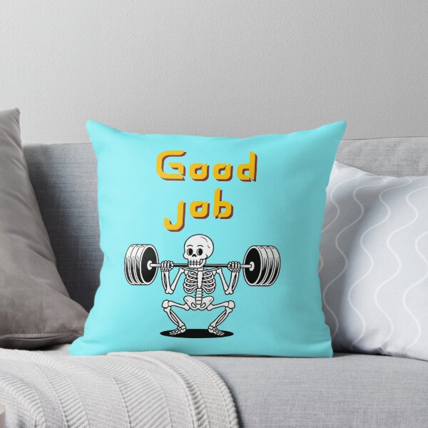 Item preview, Good Job Weightlifting Skeleton Funny Gym Workout designed and sold by creativerooney.