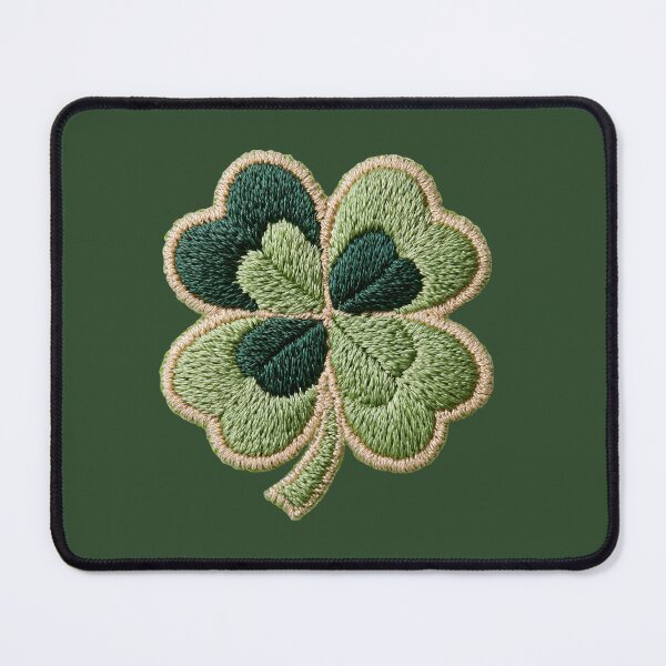 Item preview, Lucky Four Leaf Clover Embroidery designed and sold by MegaNovaArt.