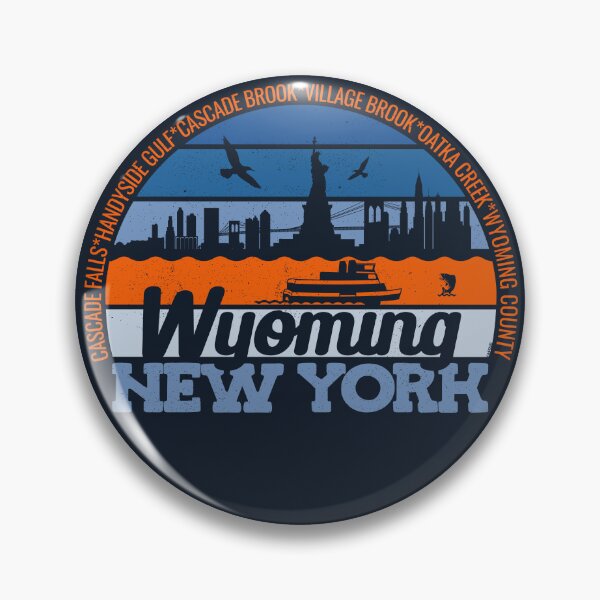 Item preview, Wyoming New York Sunset Retro Vintage Local Pride Logo designed and sold by CRHPOD20.