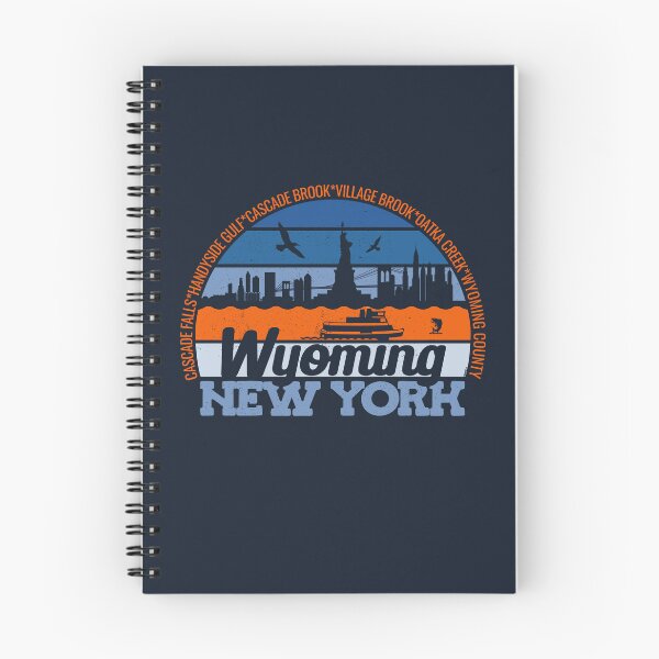 Item preview, Wyoming New York Sunset Retro Vintage Local Pride Logo designed and sold by CRHPOD20.