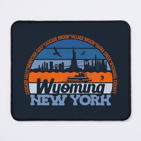 Item preview, Wyoming New York Sunset Retro Vintage Local Pride Logo designed and sold by CRHPOD20.