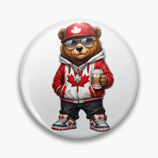 Item preview, Canada Bear Patriotic Canada Day designed and sold by Thread&Fable.