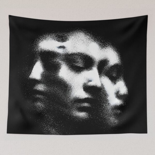 Item preview, Dotted Face Portrait in Darkness designed and sold by RamyGallery.