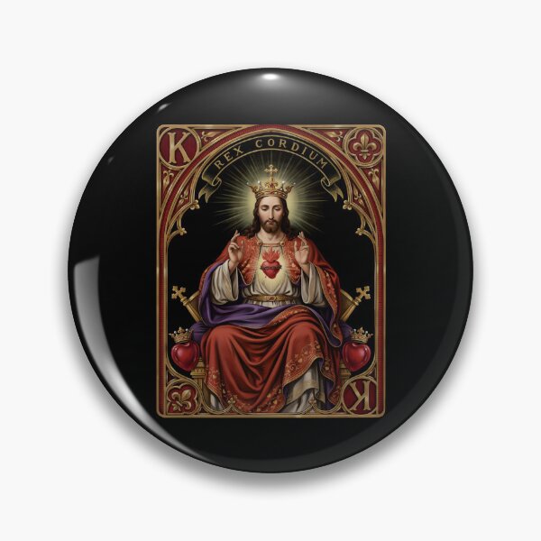 Item preview, Jesus King of Hearts Faith Inspired Religious Design for Christians designed and sold by Redgiant87x.