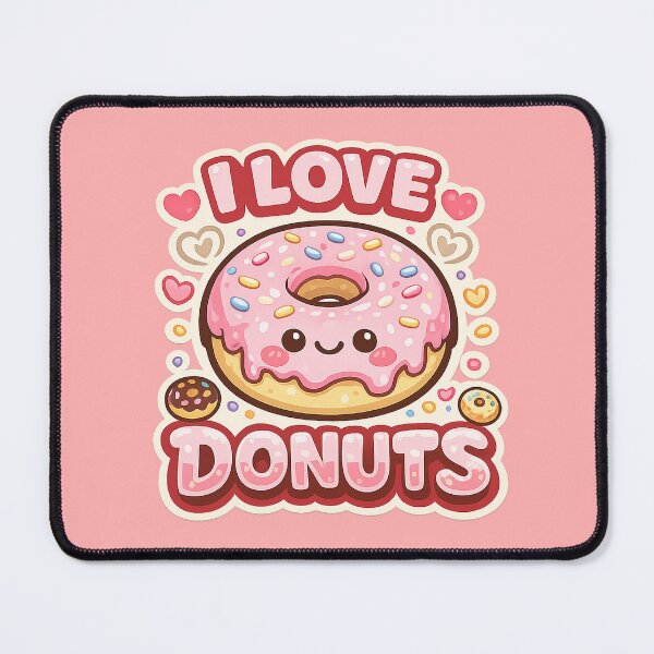 Item preview, I Love Donuts Cute Kawaii Dessert Lover designed and sold by Gift Phrase Studio.
