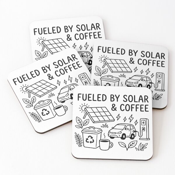 Item preview, Fueled By Solar And Coffee Eco Friendly Living designed and sold by TobattoVision Commodities.