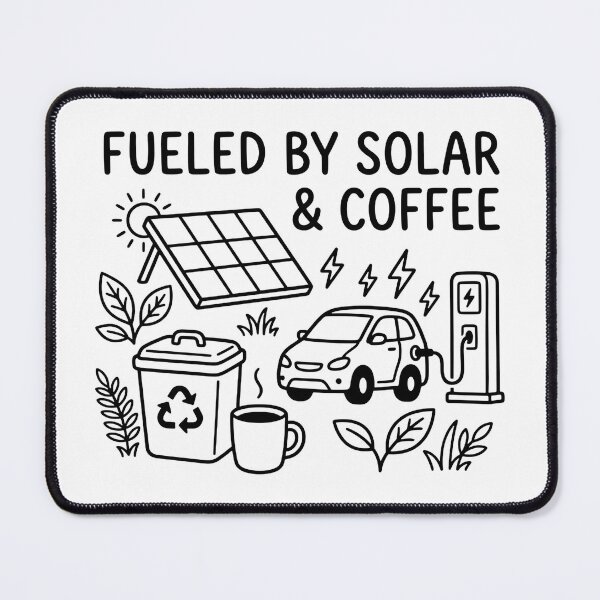 Item preview, Fueled By Solar And Coffee Eco Friendly Living designed and sold by TobattoVision Commodities.