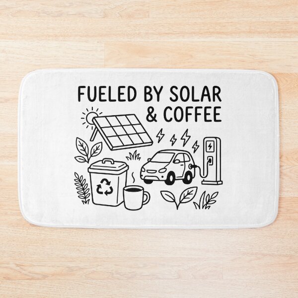 Item preview, Fueled By Solar And Coffee Eco Friendly Living designed and sold by TobattoVision Commodities.