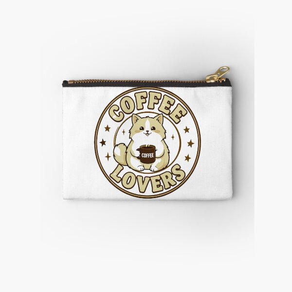 Item preview, Coffee Lovers Cute Cat Vector designed and sold by FlatInkStudio.