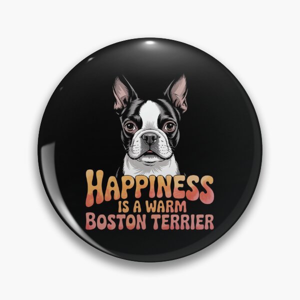 Aperçu de l'œuvre Le bonheur d'un Boston Terrier, c'est d'avoir un Boston Terrier au chaud chez soi. créée et vendue par fantasticdesign.